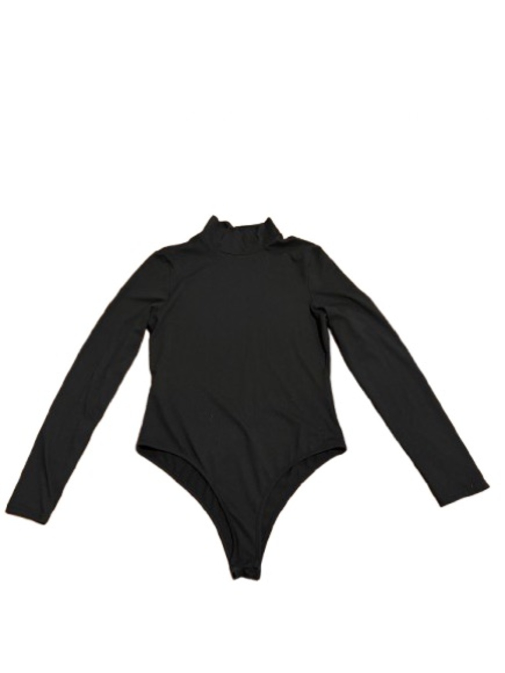 Women’s Black Long Sleeve Turtle-Neck Bodysuit Size Medium